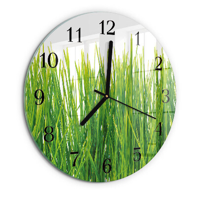 Reloj de pared redondo Césped