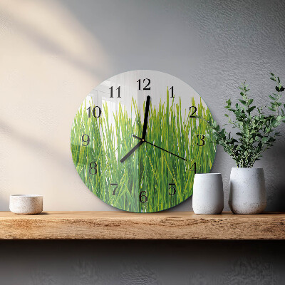 Reloj de pared redondo Césped