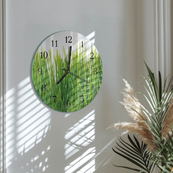 Reloj de pared redondo Césped