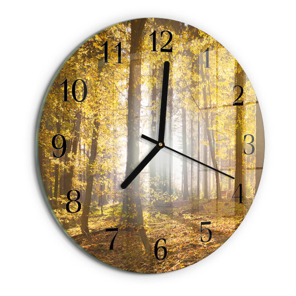 Reloj de pared redondo Otoño en el bosque