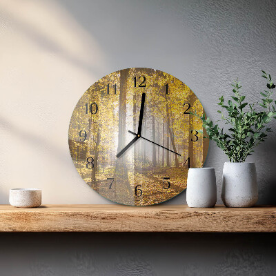Reloj de pared redondo Otoño en el bosque