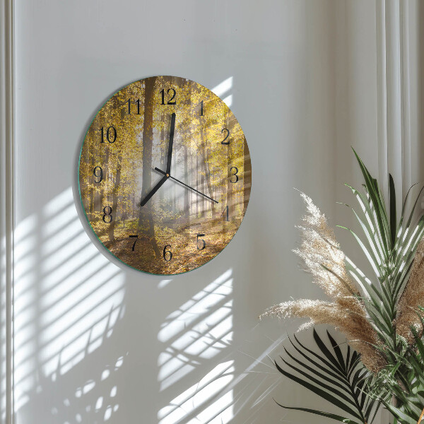 Reloj de pared redondo Otoño en el bosque