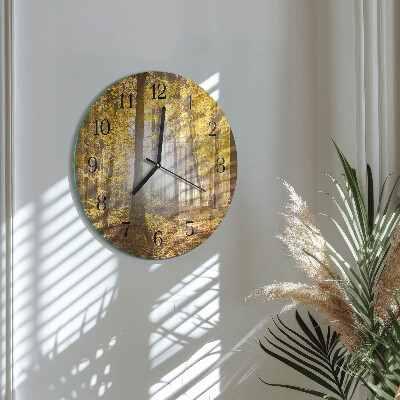 Reloj de pared redondo Otoño en el bosque