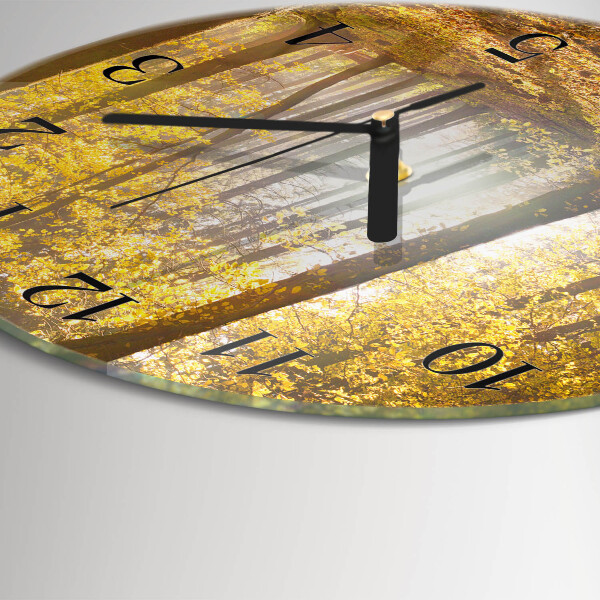 Reloj de pared redondo Otoño en el bosque