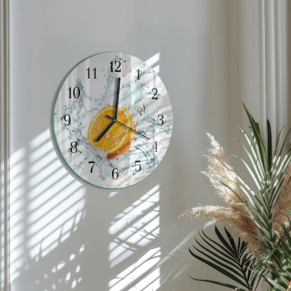 Reloj de pared redondo Agua