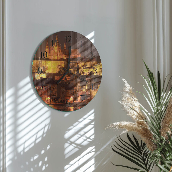 Reloj de pared redondo Praga