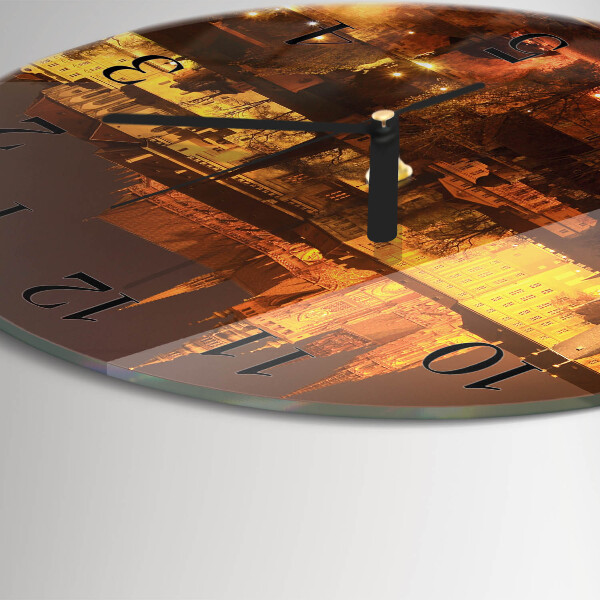 Reloj de pared redondo Praga