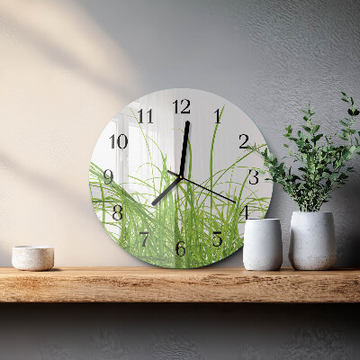 Reloj de pared redondo Césped