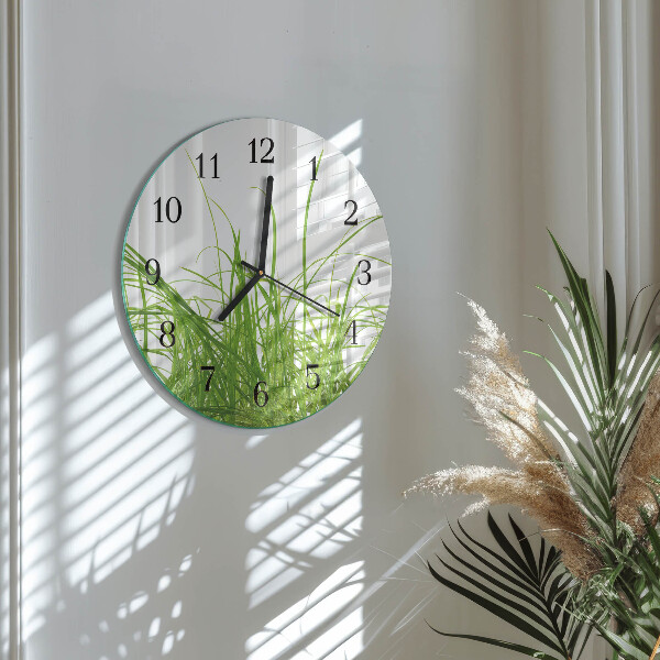 Reloj de pared redondo Césped