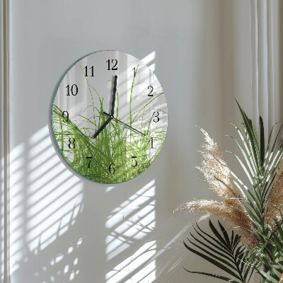 Reloj de pared redondo Césped
