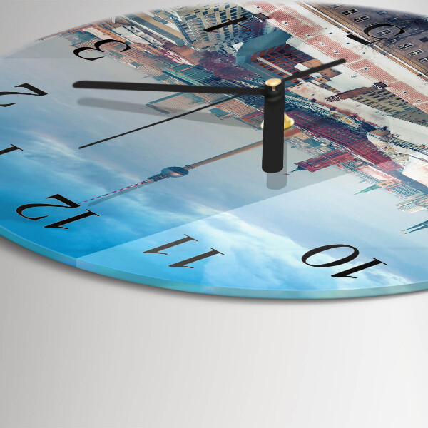 Reloj de pared redondo Ciudad de invierno