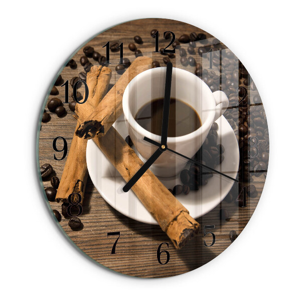 Reloj de pared redondo Café con canela