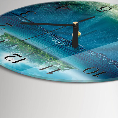 Reloj de pared redondo Fondo del mar