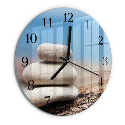 Reloj de pared redondo Piedras