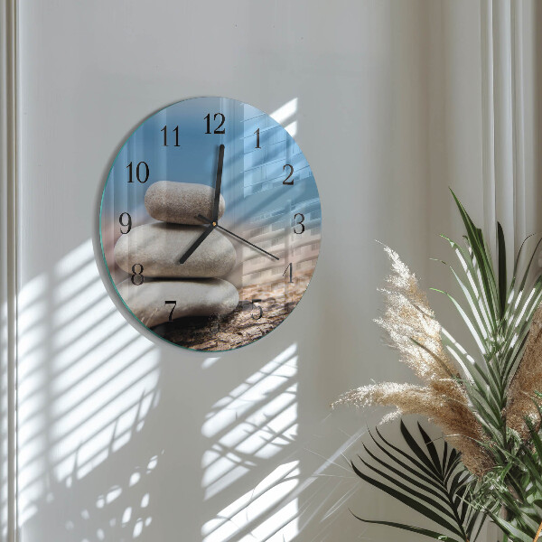 Reloj de pared redondo Piedras