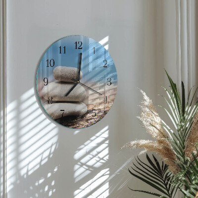 Reloj de pared redondo Piedras
