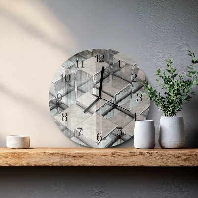 Reloj de pared redondo Dados