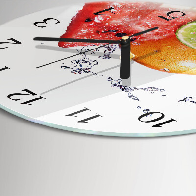 Reloj de pared redondo Fruta