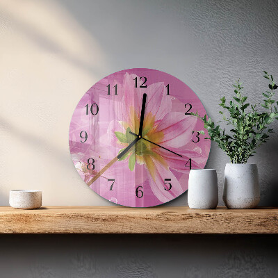 Reloj de pared redondo Flor