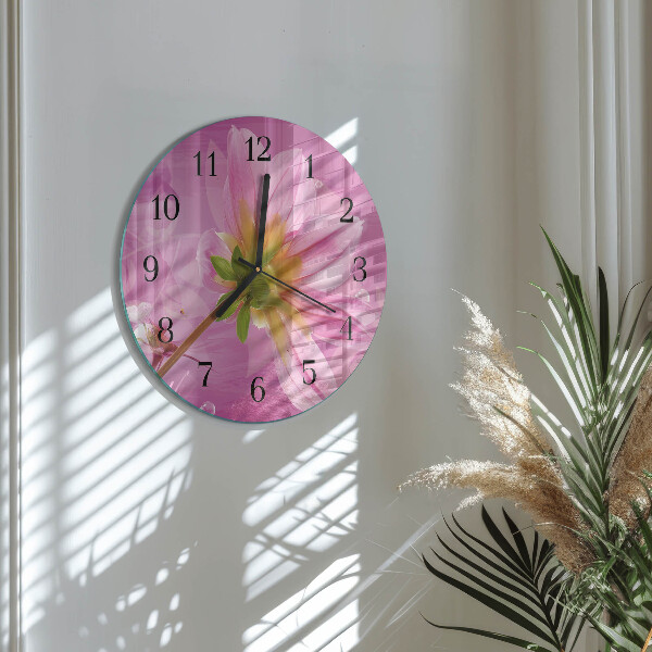 Reloj de pared redondo Flor