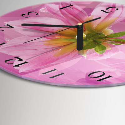 Reloj de pared redondo Flor