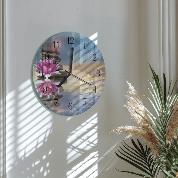 Reloj de pared redondo Piedras de agua