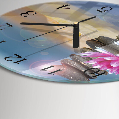 Reloj de pared redondo Piedras de agua