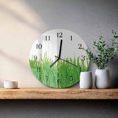 Reloj de pared redondo Césped