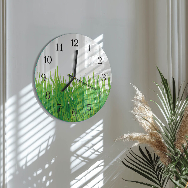 Reloj de pared redondo Césped