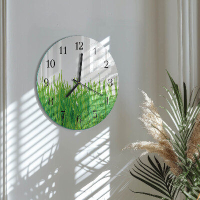 Reloj de pared redondo Césped