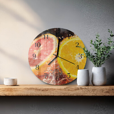 Reloj de pared redondo Fruta