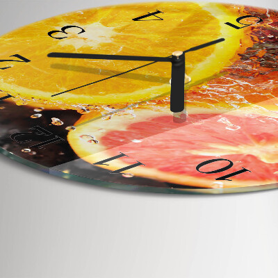 Reloj de pared redondo Fruta