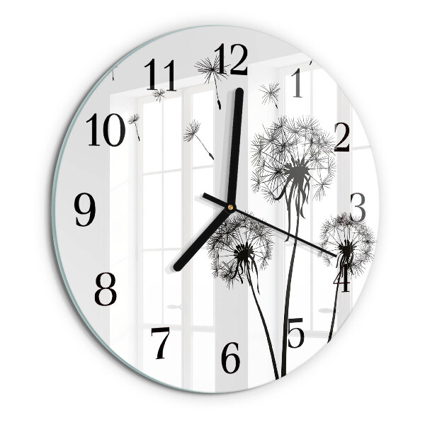 Reloj de pared redondo Diente de león