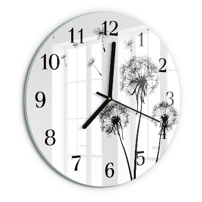 Reloj de pared redondo Diente de león