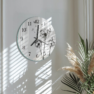 Reloj de pared redondo Diente de león