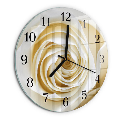 Reloj de pared redondo Rosa