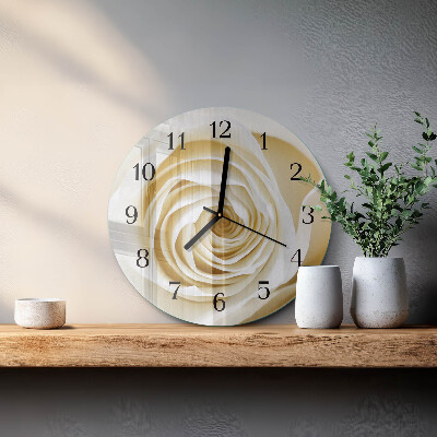 Reloj de pared redondo Rosa