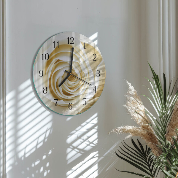 Reloj de pared redondo Rosa