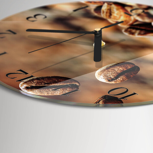 Reloj de pared redondo Granos de café