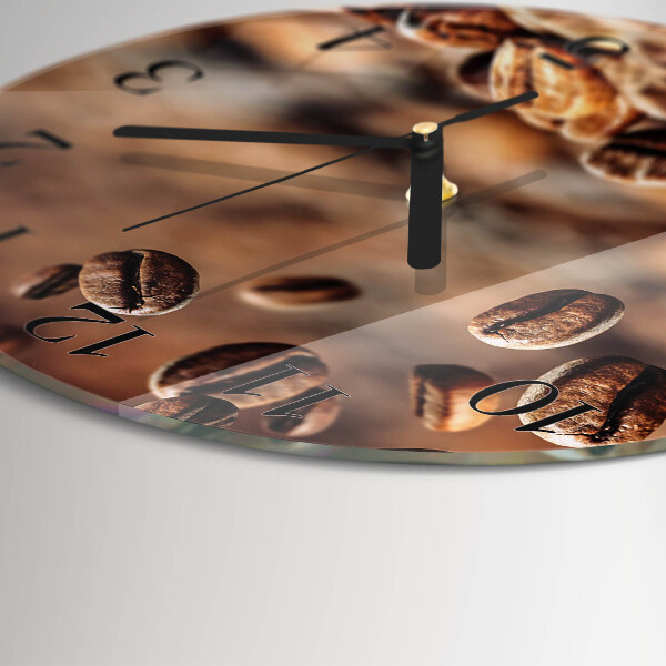 Reloj de pared redondo Granos de café