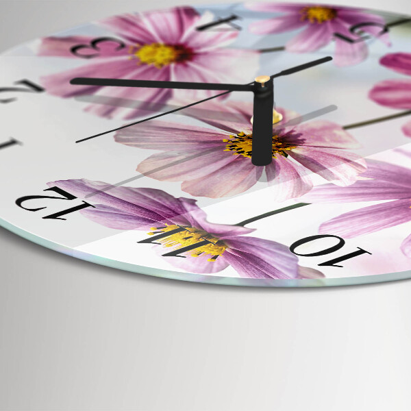 Reloj de pared redondo Flores