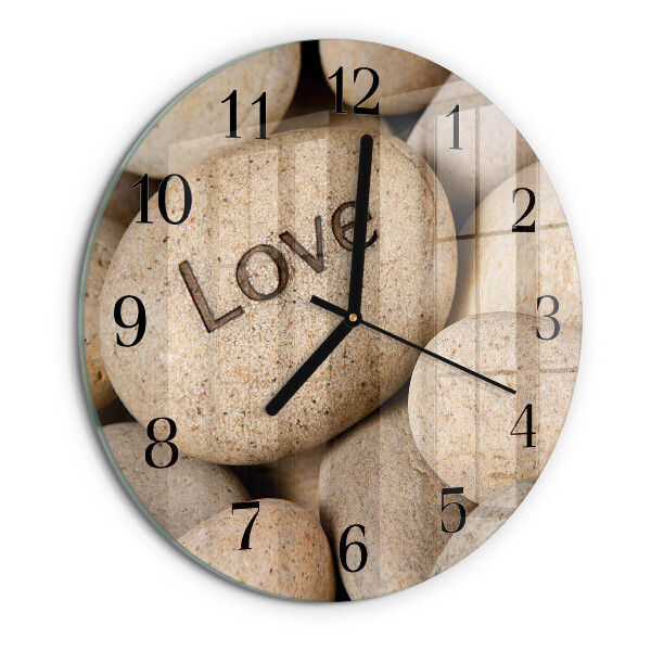Reloj de pared redondo Piedras