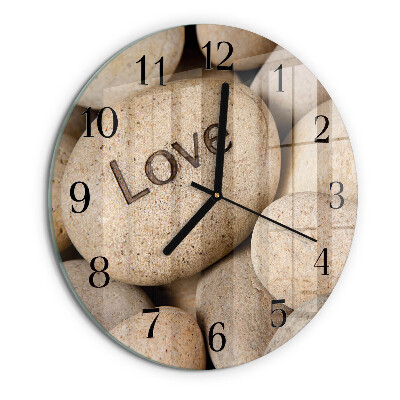 Reloj de pared redondo Piedras