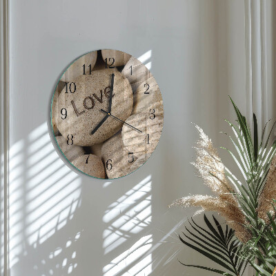 Reloj de pared redondo Piedras