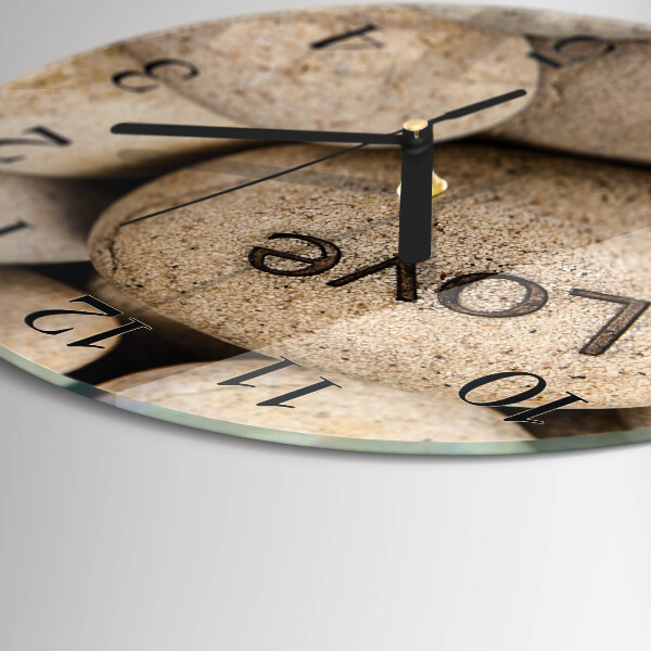Reloj de pared redondo Piedras