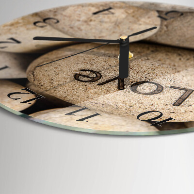 Reloj de pared redondo Piedras