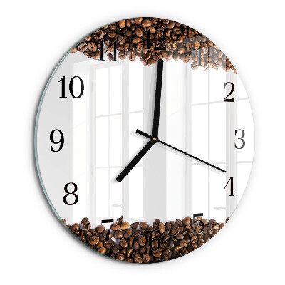 Reloj de pared redondo Granos de café
