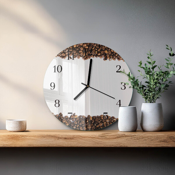 Reloj de pared redondo Granos de café
