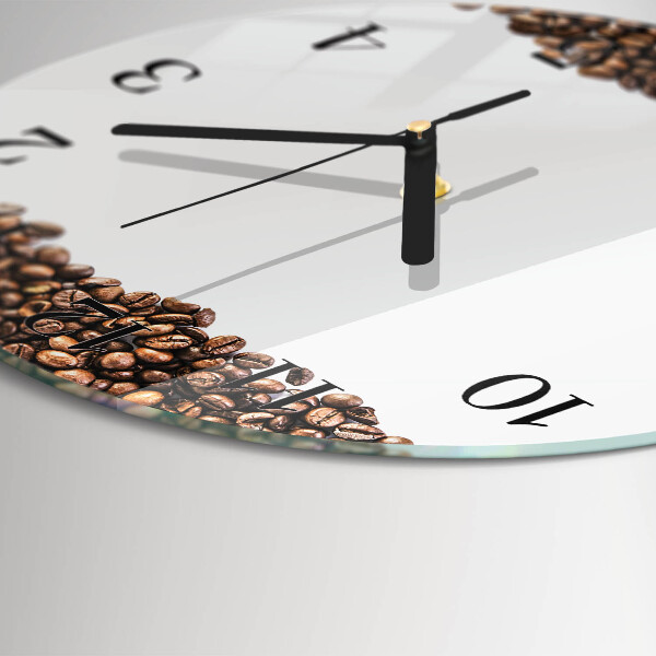 Reloj de pared redondo Granos de café