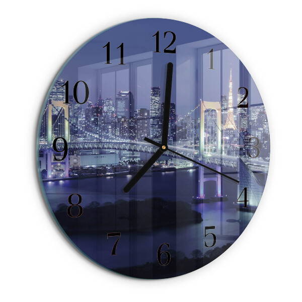 Reloj de pared redondo Puente